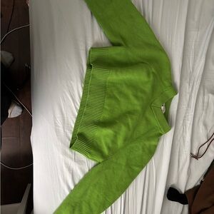 COS Lime Green Knit Sweater
